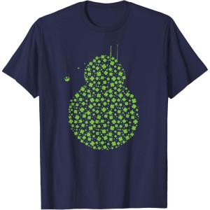 image:imageStar Wars BB8 Green Shamrocks St Patricks Day TShirtNavy Blue