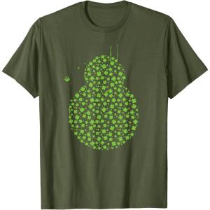 image:imageStar Wars BB8 Green Shamrocks St Patricks Day TShirtOlive Green