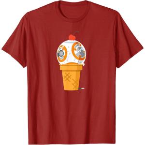 image:imageStar Wars BB8 Ice Cream TShirtCranberry Red