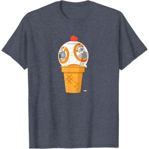 image:imageStar Wars BB8 Ice Cream TShirtHeather Blue