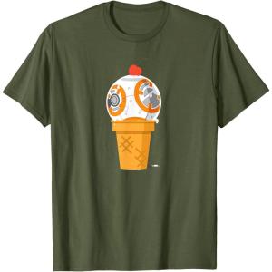 image:imageStar Wars BB8 Ice Cream TShirtOlive Green