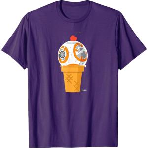 image:imageStar Wars BB8 Ice Cream TShirtPurple
