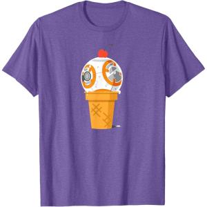 image:imageStar Wars BB8 Ice Cream TShirtPurple Heather
