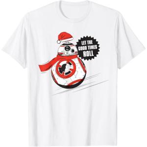 image:imageStar Wars BB8 Let the Good Times Roll Holiday TShirtWhite