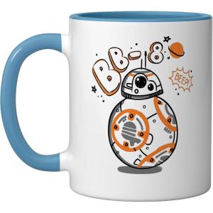 image:imageStar Wars BB8 One of a Kind Droid Doodle Ceramic Mug OrangeWhiteBlueWhite