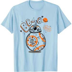 image:imageStar Wars BB8 One of a Kind Droid Doodle TShirt TShirtBaby Blue