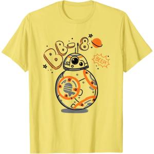 image:imageStar Wars BB8 One of a Kind Droid Doodle TShirt TShirtLemon Yellow