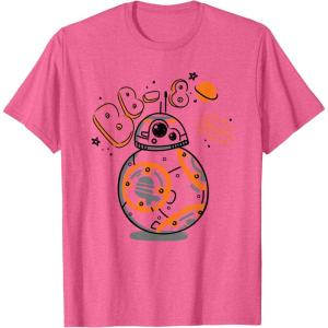image:imageStar Wars BB8 One of a Kind Droid Doodle TShirt TShirtPink Heather