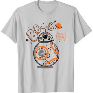 image:imageStar Wars BB8 One of a Kind Droid Doodle TShirt TShirtSilver Grey