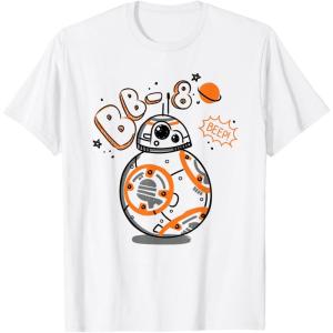 image:imageStar Wars BB8 One of a Kind Droid Doodle TShirt TShirtWhite