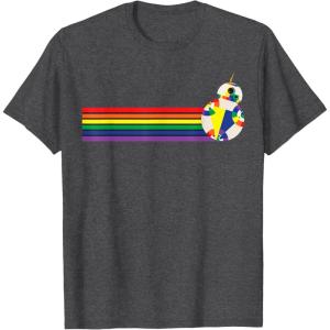 image:imageStar Wars BB8 Rainbow TShirtDark Heather Grey