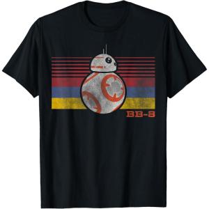 image:imageStar Wars BB8 Retro Stripes Episode 7 Graphic TShirtBlack