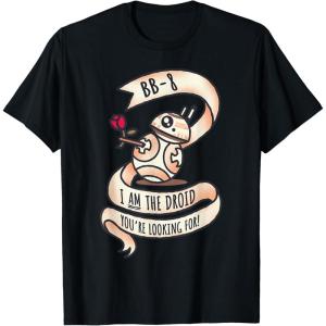 image:imageStar Wars BB8 Tattoo Style Valentines Day TShirtBlack