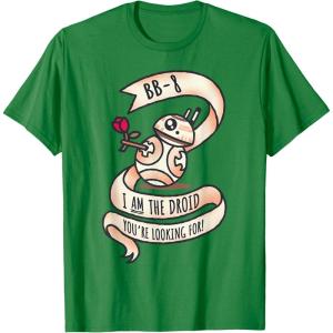 image:imageStar Wars BB8 Tattoo Style Valentines Day TShirtKelly Green
