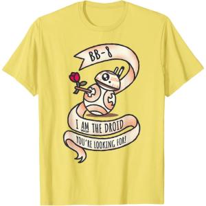 image:imageStar Wars BB8 Tattoo Style Valentines Day TShirtLemon Yellow