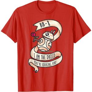 image:imageStar Wars BB8 Tattoo Style Valentines Day TShirtRed