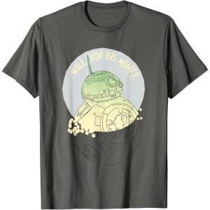 image:imageStar Wars BB8 Will You BB Mine Valentines Day TShirtAsphalt Grey