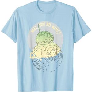 image:imageStar Wars BB8 Will You BB Mine Valentines Day TShirtBaby Blue