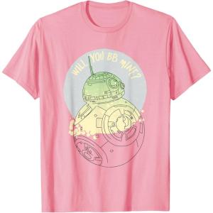 image:imageStar Wars BB8 Will You BB Mine Valentines Day TShirtPink