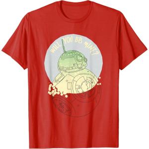 image:imageStar Wars BB8 Will You BB Mine Valentines Day TShirtRed