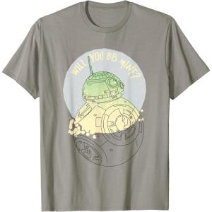 image:imageStar Wars BB8 Will You BB Mine Valentines Day TShirtSlate Grey