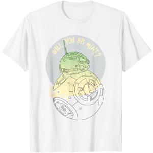 image:imageStar Wars BB8 Will You BB Mine Valentines Day TShirtWhite
