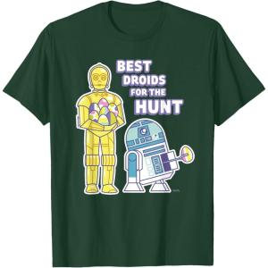 image:imageStar Wars Best Droids For the Hunt Easter TShirtDark Green