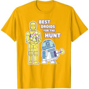image:imageStar Wars Best Droids For the Hunt Easter TShirtGolden Yellow