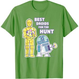 image:imageStar Wars Best Droids For the Hunt Easter TShirtGrass Green