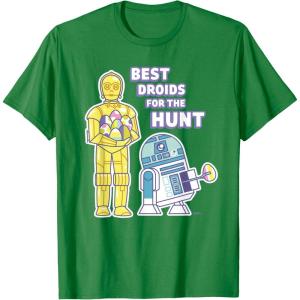 image:imageStar Wars Best Droids For the Hunt Easter TShirtKelly Green