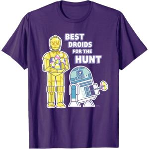 image:imageStar Wars Best Droids For the Hunt Easter TShirtPurple