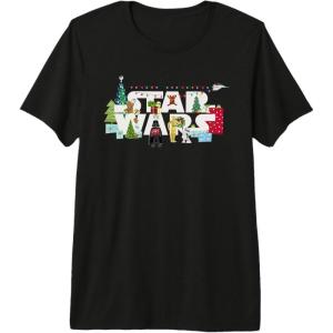 image:imageStar Wars Christmas Logo Holiday Celebration Premium Triblend TShirtBlack