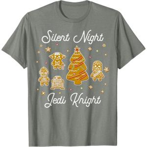 image:imageStar Wars Christmas Silent Night Jedi Knight Gingerbread TShirtOlive Heather