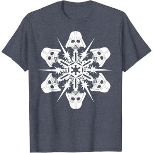 image:imageStar Wars Darth Vader Christmas Snowflake Graphic TShirt TShirtHeather Blue