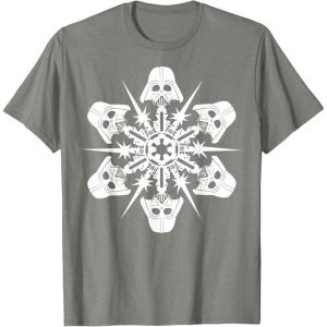 image:imageStar Wars Darth Vader Christmas Snowflake Graphic TShirt TShirtOlive Heather