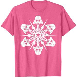 image:imageStar Wars Darth Vader Christmas Snowflake Graphic TShirt TShirtPink Heather