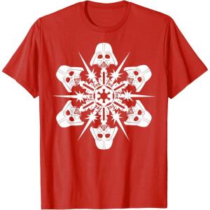 image:imageStar Wars Darth Vader Christmas Snowflake Graphic TShirt TShirtRed