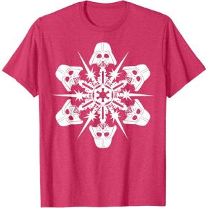image:imageStar Wars Darth Vader Christmas Snowflake Graphic TShirt TShirtRed Heather