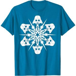 image:imageStar Wars Darth Vader Christmas Snowflake Graphic TShirt TShirtSapphire Blue