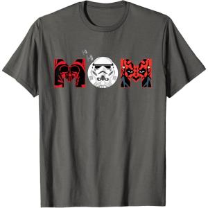 image:imageStar Wars Darth Vader Darth Maul Mom Mothers Day Birthday TShirtAsphalt Grey