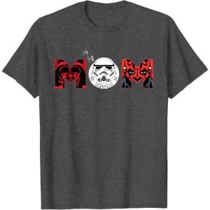 image:imageStar Wars Darth Vader Darth Maul Mom Mothers Day Birthday TShirtDark Heather Grey