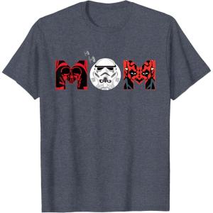 image:imageStar Wars Darth Vader Darth Maul Mom Mothers Day Birthday TShirtHeather Blue