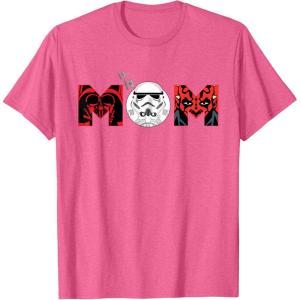 image:imageStar Wars Darth Vader Darth Maul Mom Mothers Day Birthday TShirtPink Heather