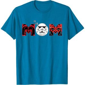 image:imageStar Wars Darth Vader Darth Maul Mom Mothers Day Birthday TShirtSapphire Blue