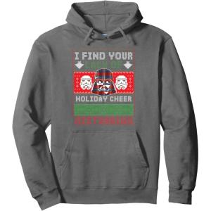 image:imageStar Wars Darth Vader Ugly Christmas Sweater Pullover HoodieAsphalt Grey