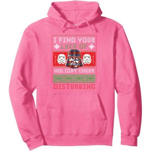 image:imageStar Wars Darth Vader Ugly Christmas Sweater Pullover HoodieBright Pink