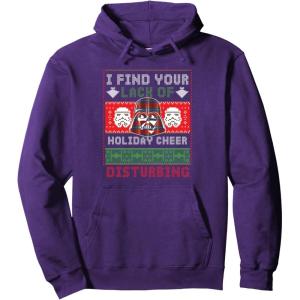 image:imageStar Wars Darth Vader Ugly Christmas Sweater Pullover HoodiePurple