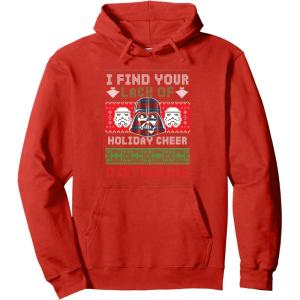 image:imageStar Wars Darth Vader Ugly Christmas Sweater Pullover HoodieRed