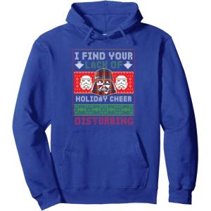 image:imageStar Wars Darth Vader Ugly Christmas Sweater Pullover HoodieRoyal Blue
