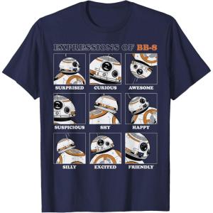 image:imageStar Wars Expressions of BB8 TShirtNavy Blue